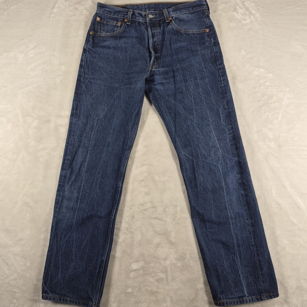 Vintage Levi's 501xx Jeans Men's 34x34 (32x31) Blue Denim Y2K Button Fly Casual